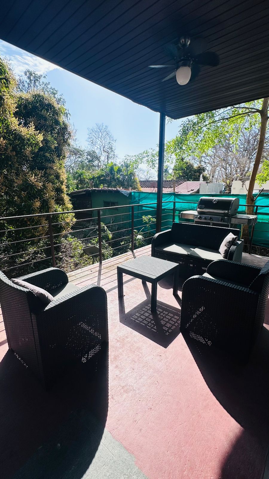 Private terrace and BBQ area at Gemini I