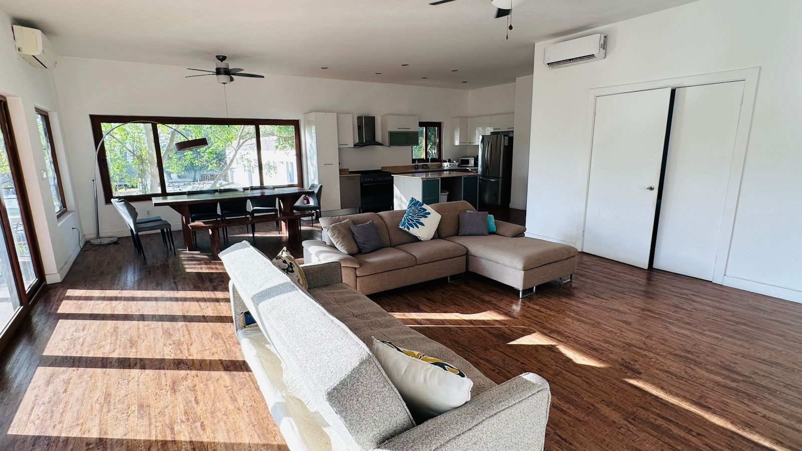 Spacious open-plan living and dining space at Gemini II