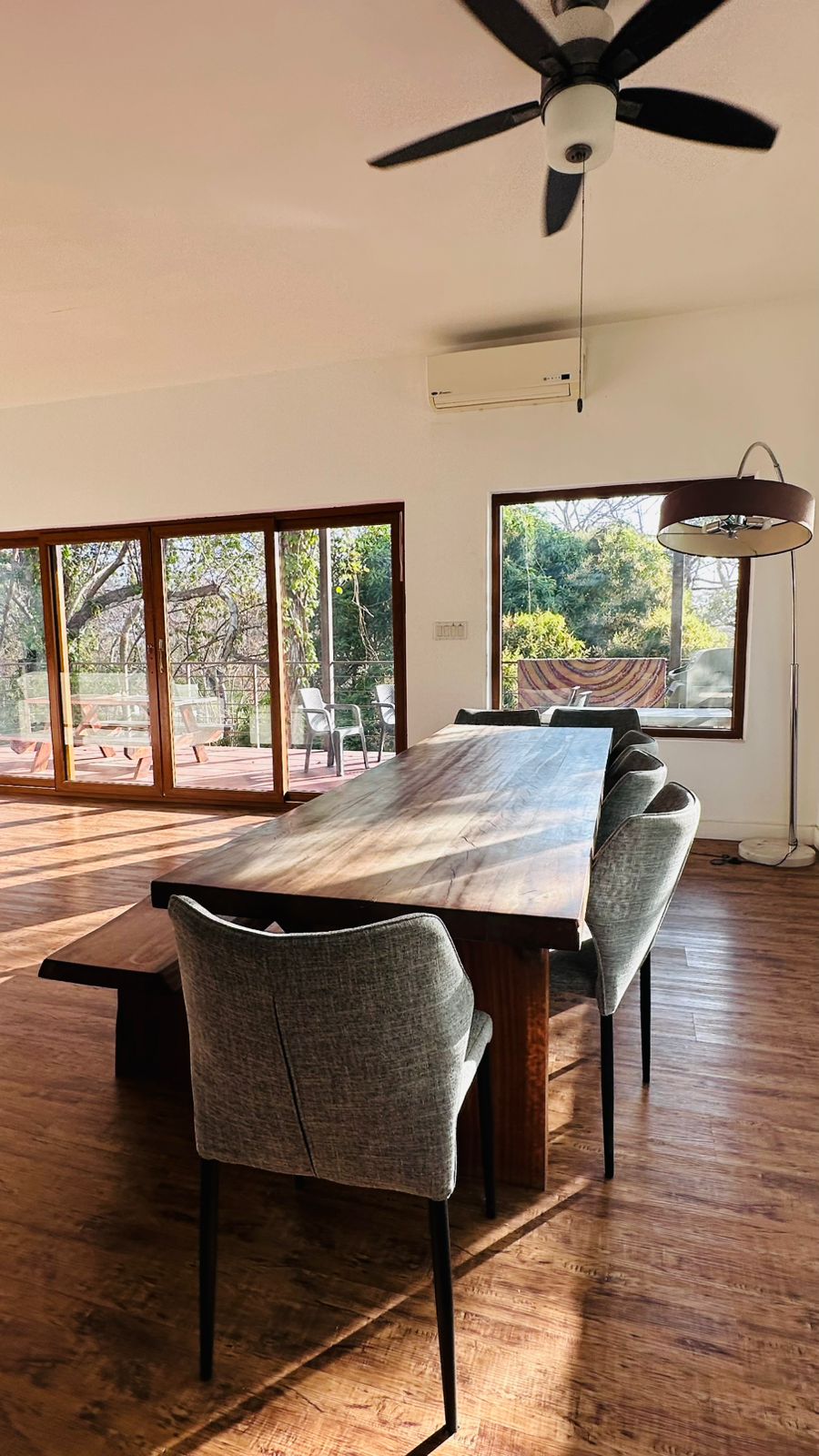 Elegant open dining area